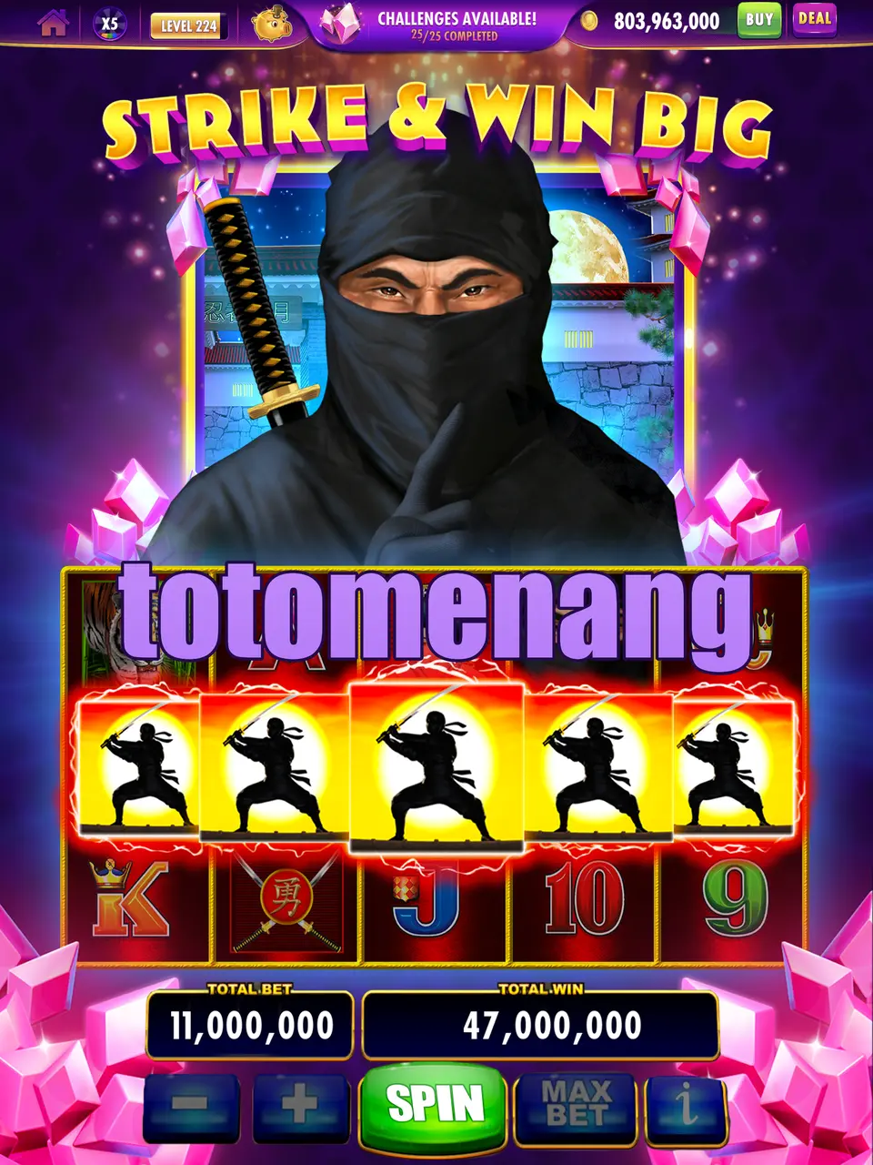 totomenang Tangkapan Layar - APK Resmi